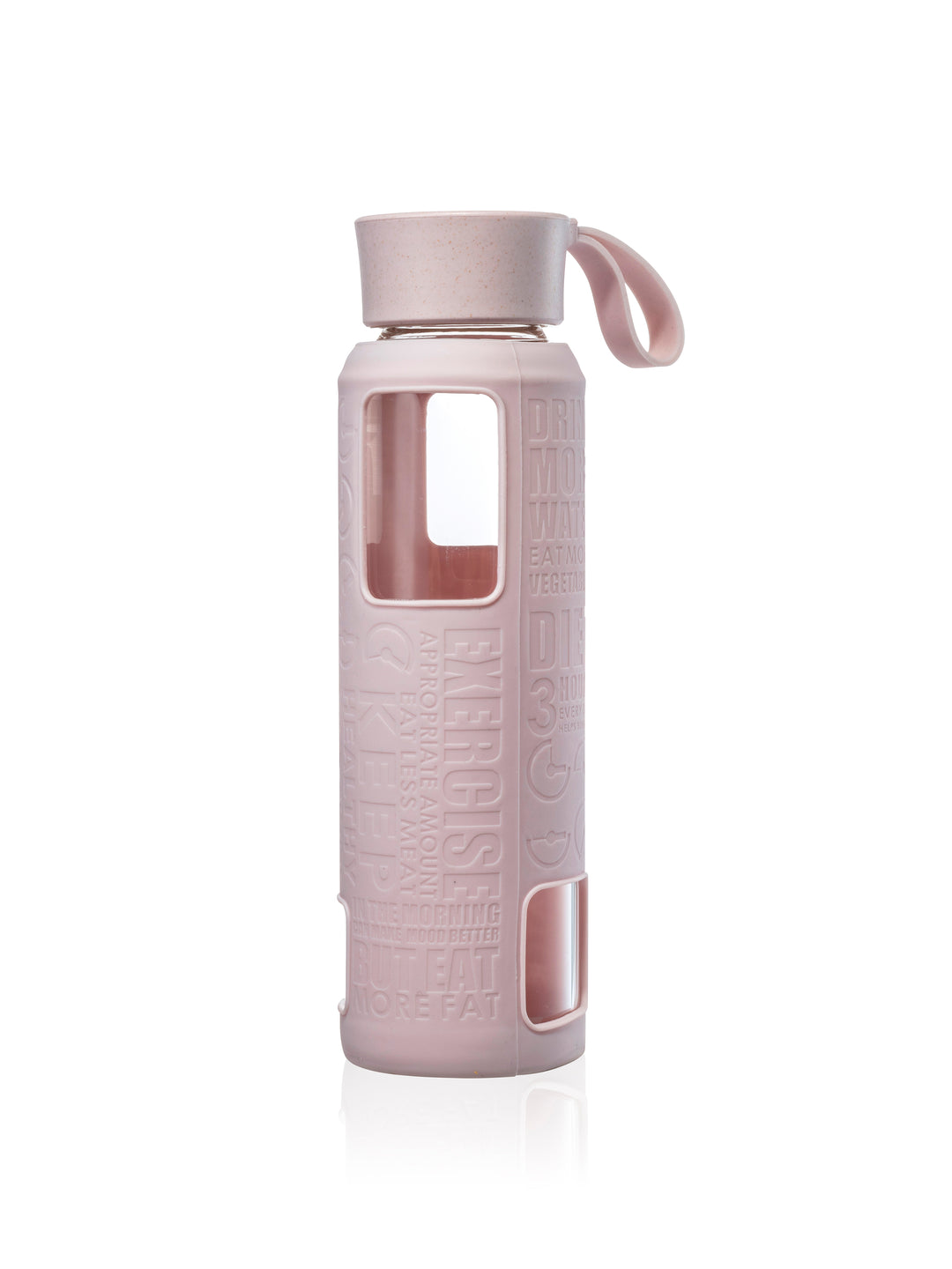 Glass bottle- pink